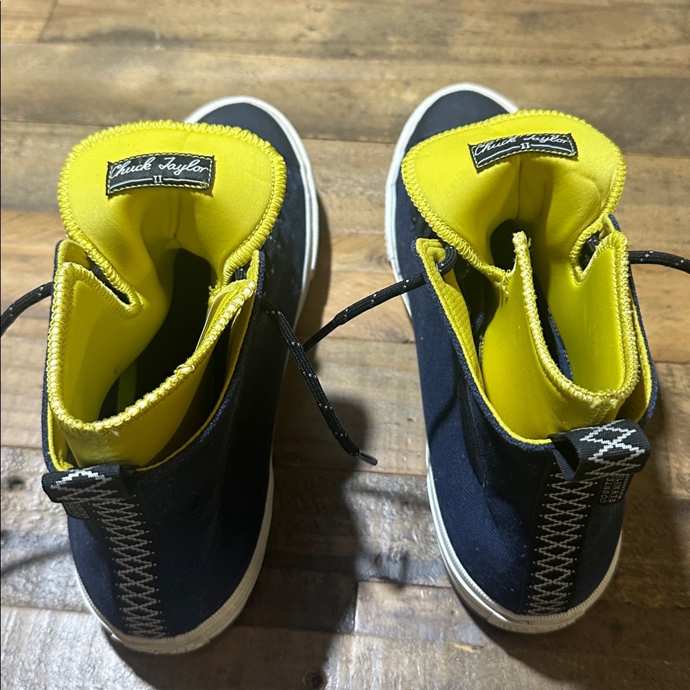 Chuck Taylor All Star II Boot Shield Canvas Obsidian Blue / Yellow Men's Size 12 - Picture 4 of 10